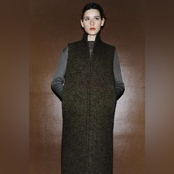 Zara Vest With Manteco Wool ZW Collection Size S - Picture 5 of 12